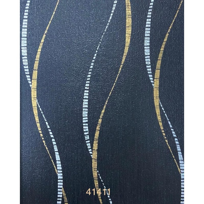 41411 Model Benzersiz Tasarımlı Royal Black Duvar Kağıdı